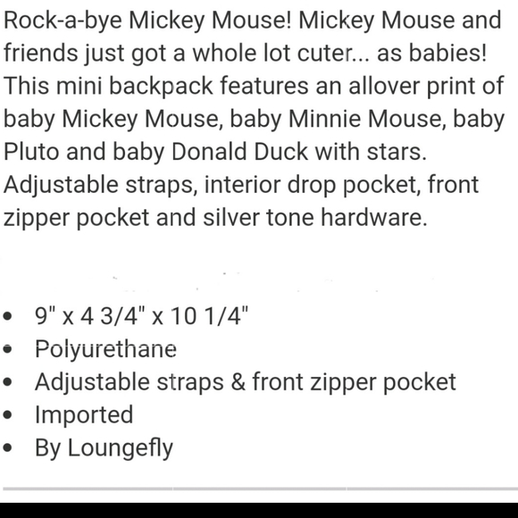 NWT Loungefly Baby Mickey and Friends backpack and cardholder - Picture 4 of 16